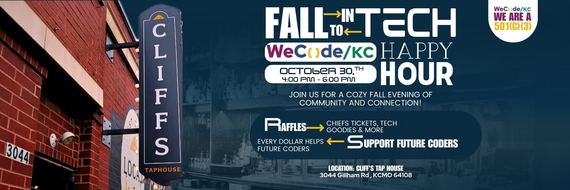 WeCode KC Happy Hour Event Banner